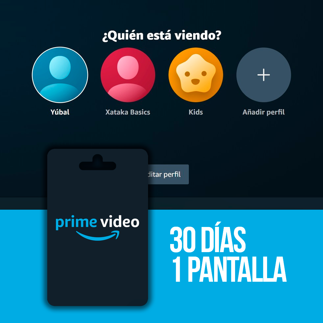 Prime Video 30 días 1 Pantalla Multipasspremium