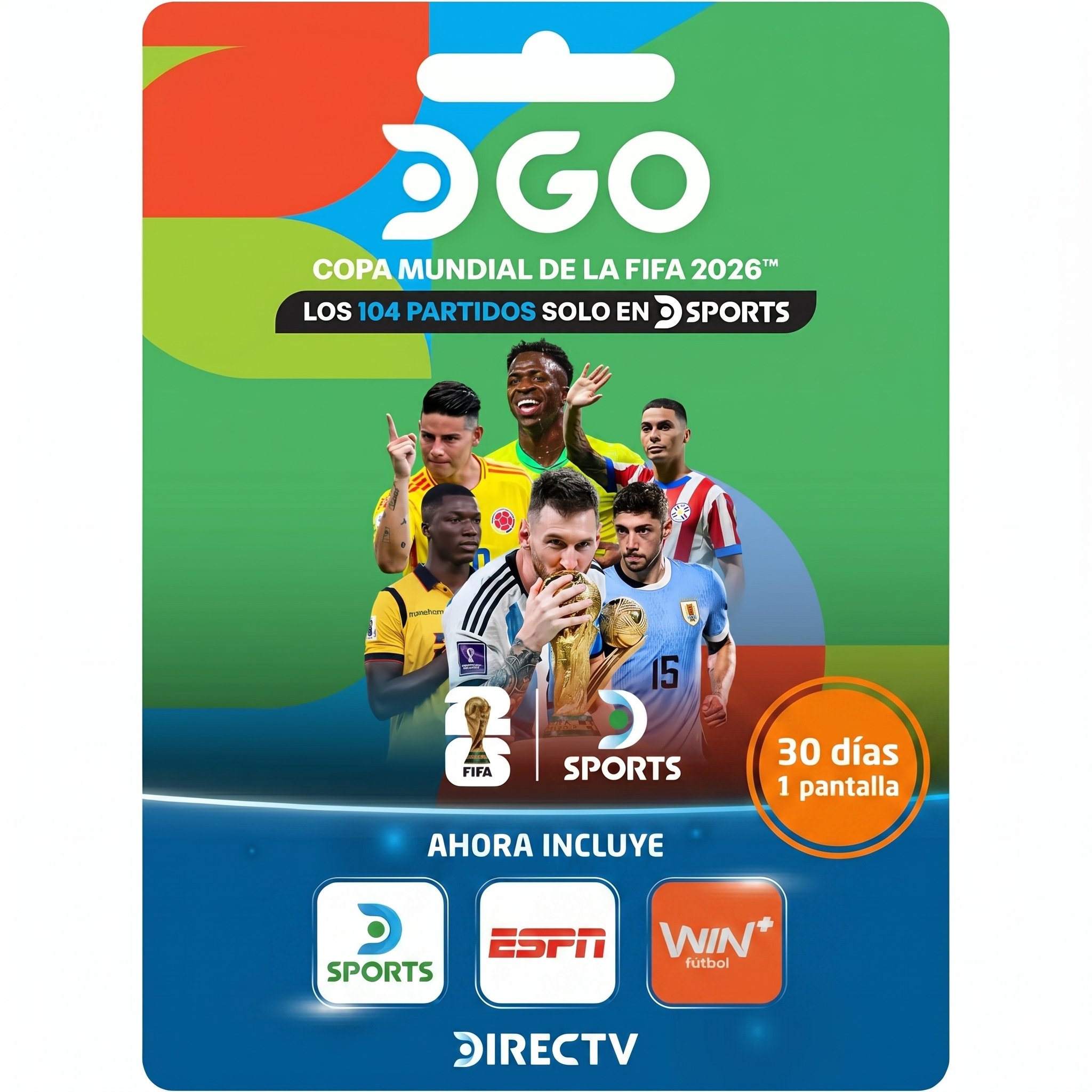 Directv GO Premium 30 días 1 Pantalla